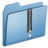 Blue Zip Icon